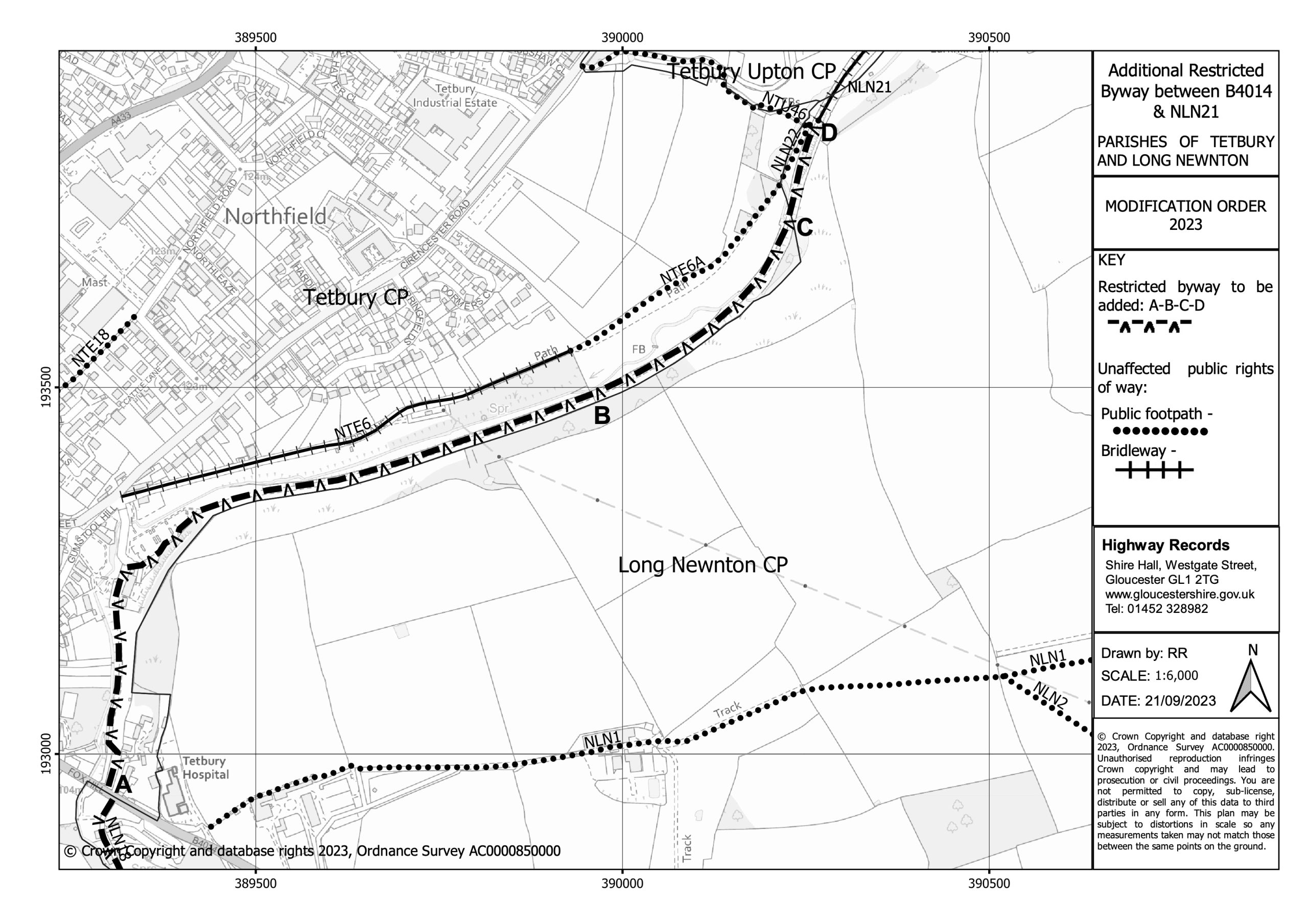 Tetbury Old Railway Order Plan scaled